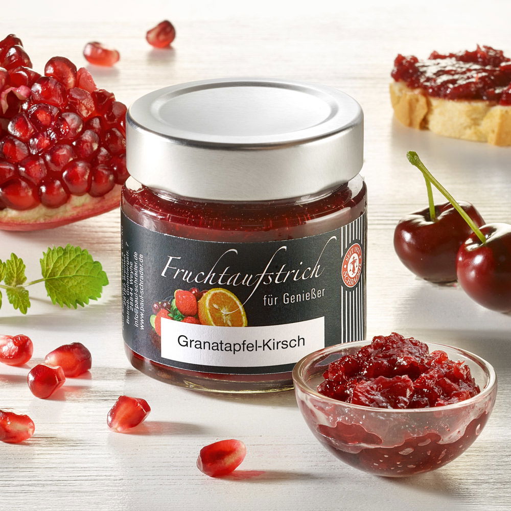 Schrader Fruchtaufstrich Granatapfel-Kirsche