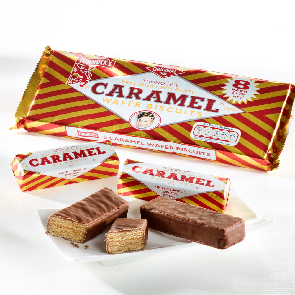 Tunnock's Englische Waffel-Riegel mit Karamellfüllung 2er-Set