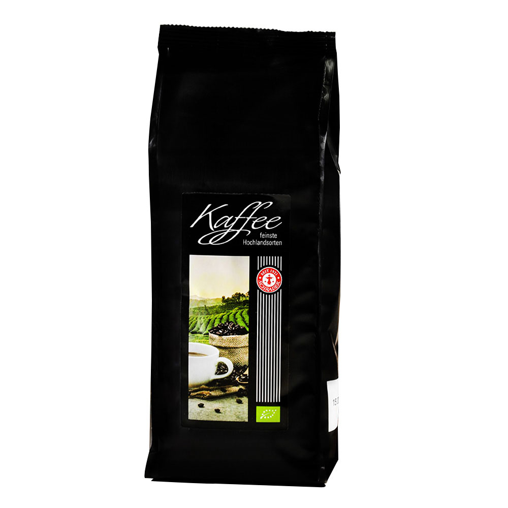 Schrader Kaffee Festtagsmischung Äthiopien Bio, ganze Bohne