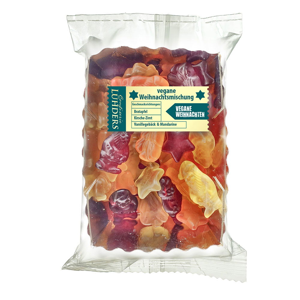 Fruchtgummi Weihnachtsmischung, vegan