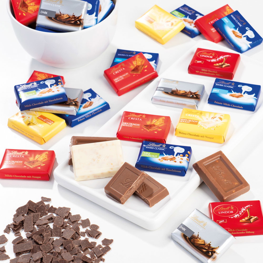 Lindt Schokoladen-Naps im Vorratsbeutel