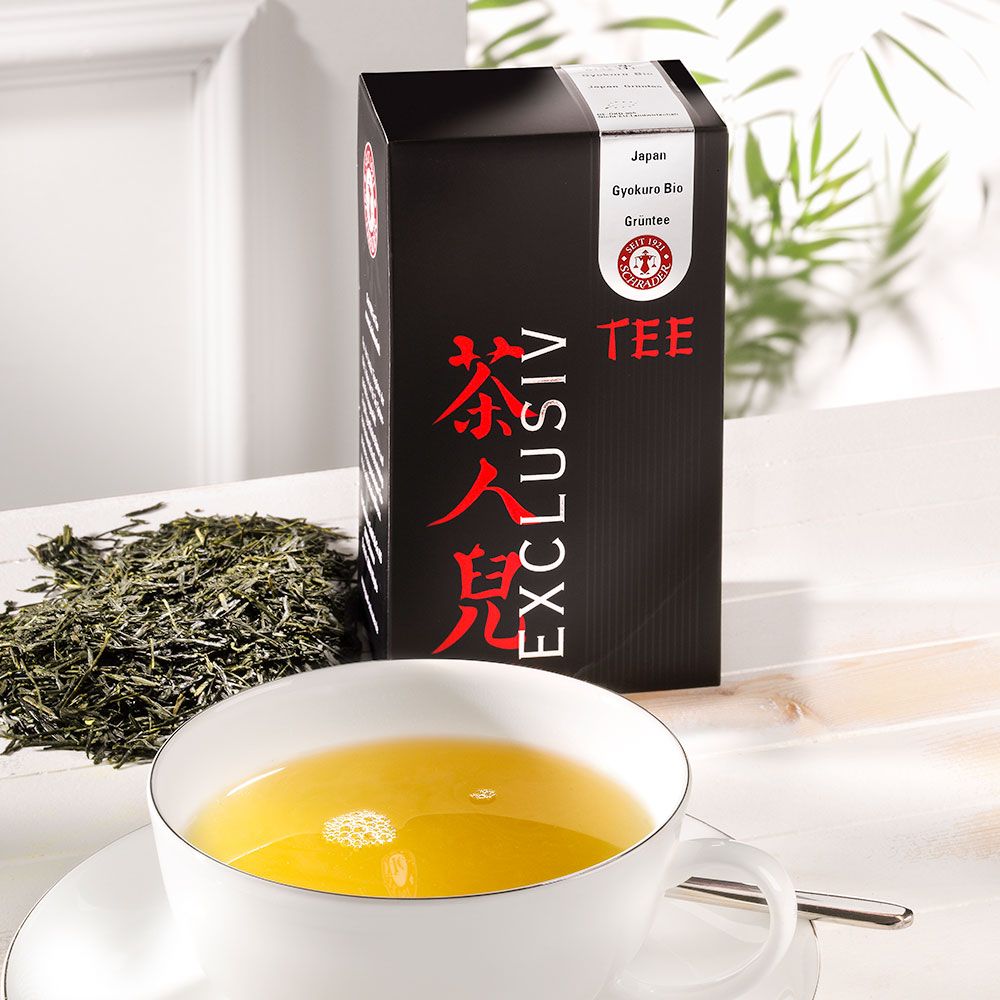 Schrader Feinster Gyokuro Bio-Grüntee aus Japan