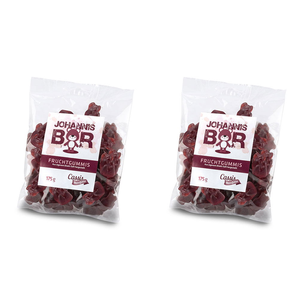 Fruchtgummi Schwarze Johannis-Bären 2er-Set