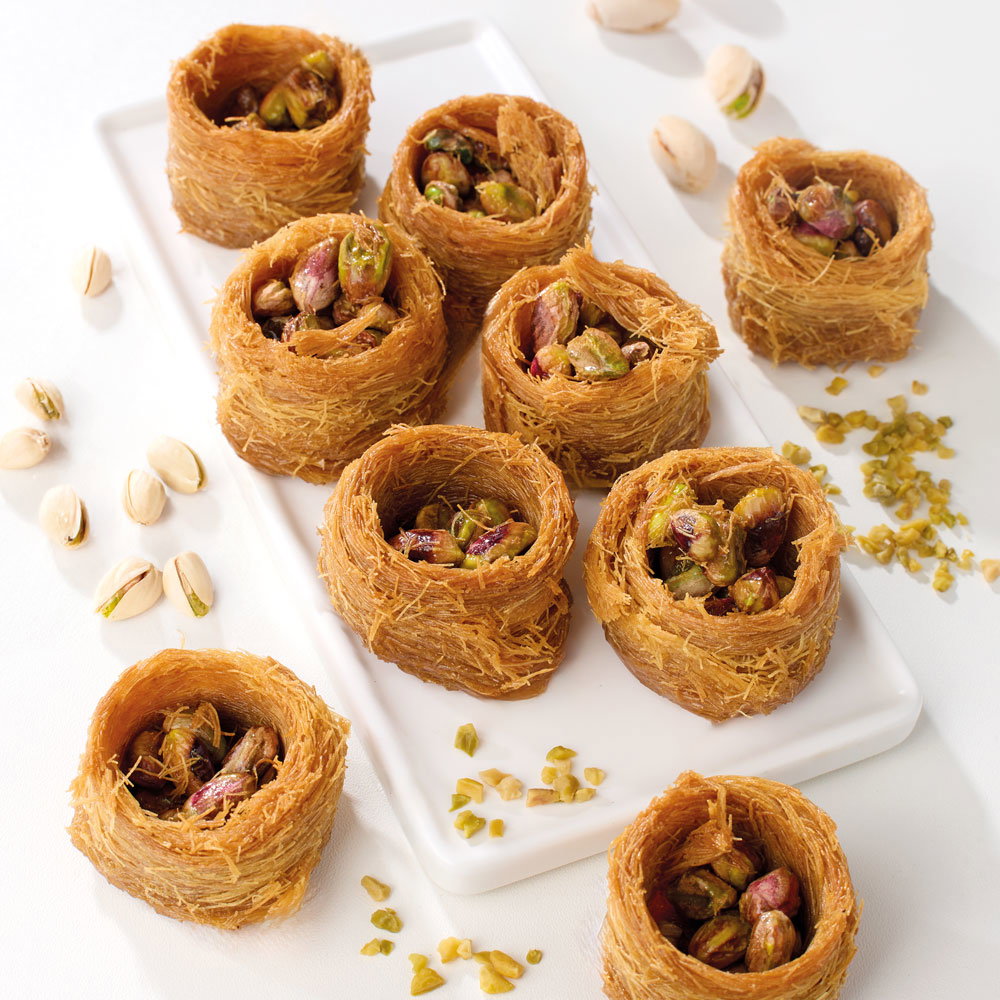 Vogelnest mit Pistazien Premium-Mix