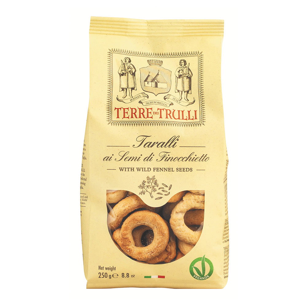 Italienisches Salzgebäck Taralli mit Fenchelsamen