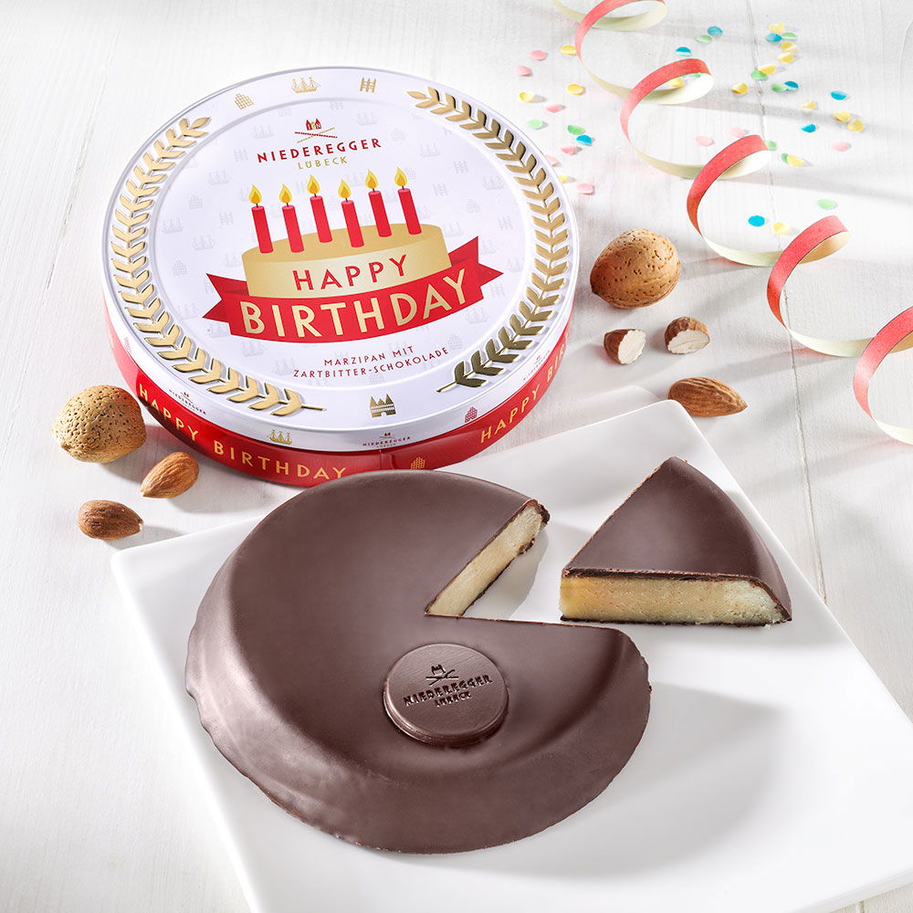 Niederegger Marzipantorte Happy Birthday