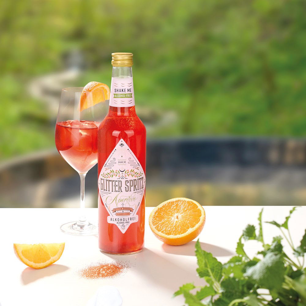 Glitter Spritz Aperitivo, alkoholfrei