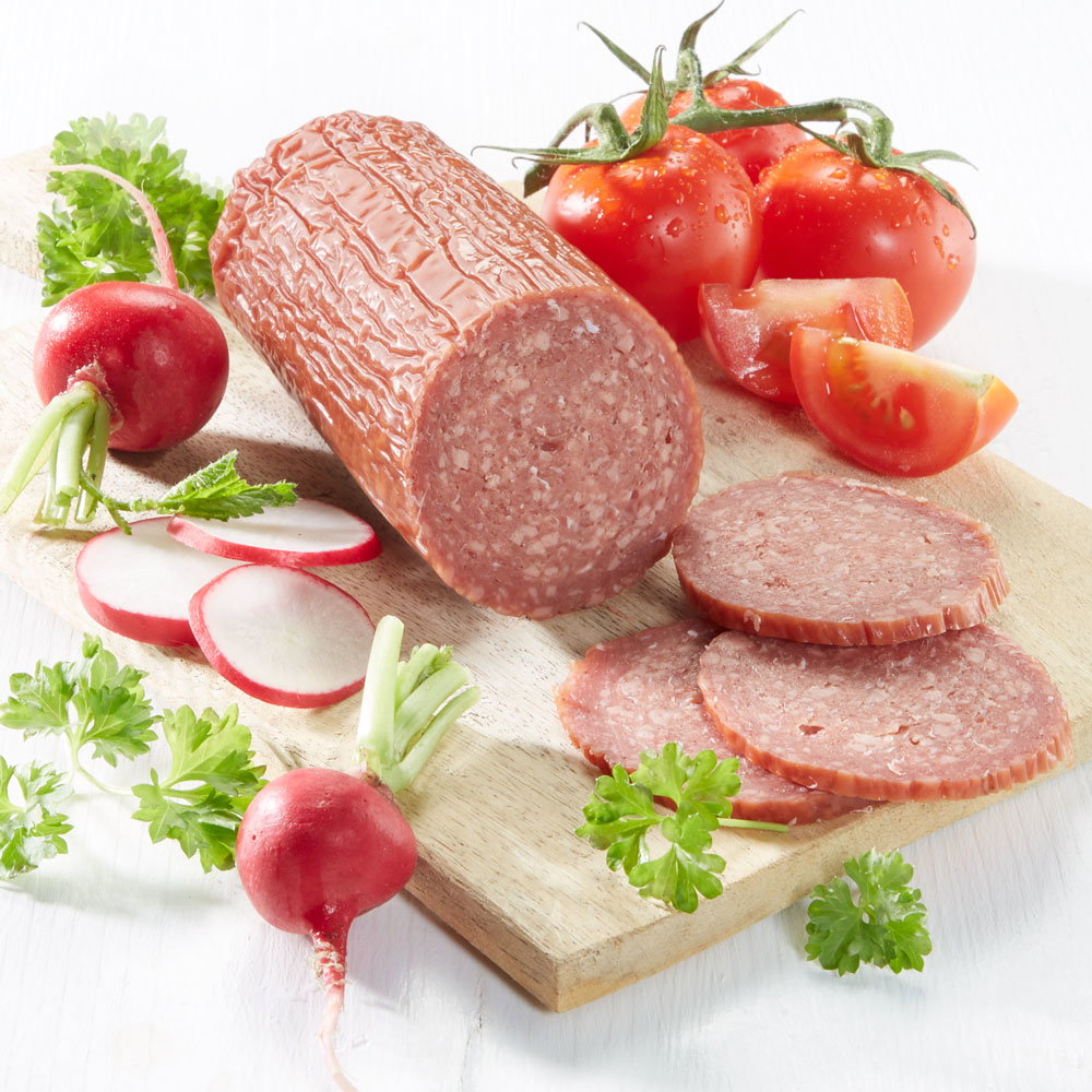Mecklenburger Landpute Hähnchen-Salami Bio, im Stück