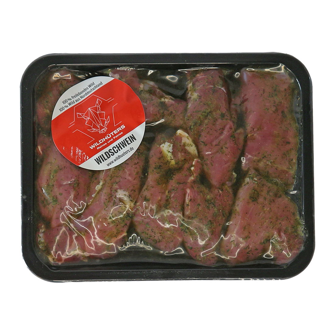 WILDHÜTERS Frisches Wildschwein-Steak aus der Keule, mit Kräuterbutter