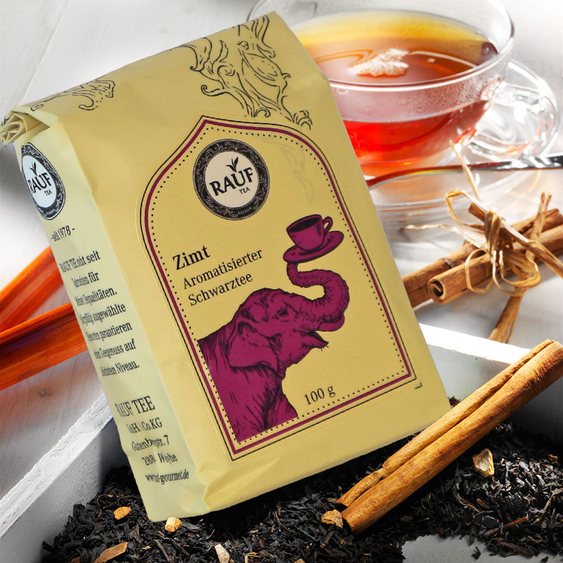 Rauf Tee aromatisierter Schwarztee Zimt