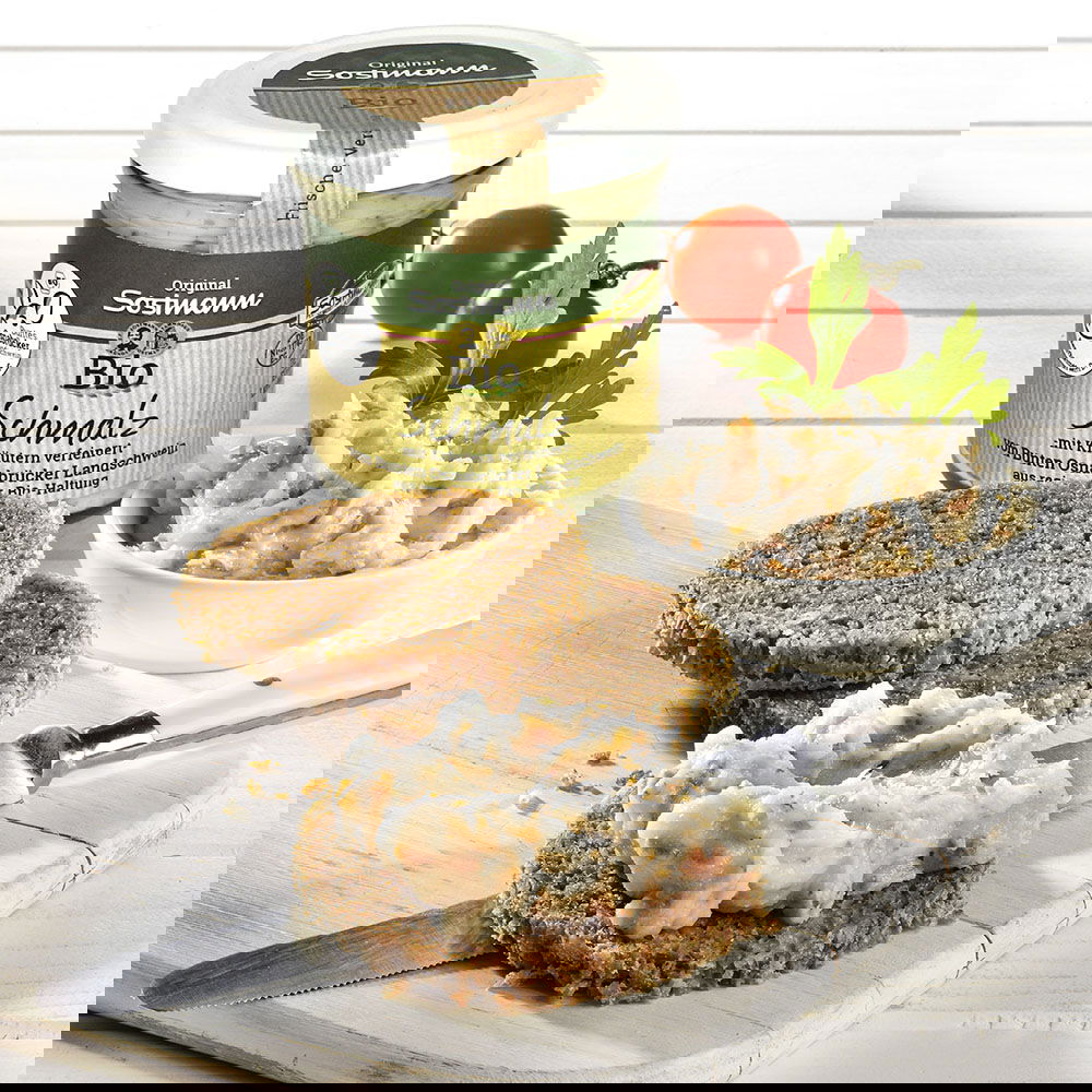 Griebenschmalz vom Bunten Bentheimer Schwein Bio