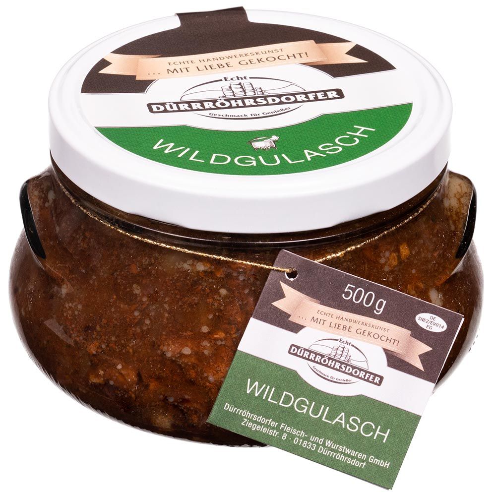 Dürrröhrsdorfer Wildschweingulasch im Glas