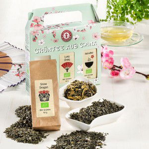 Grüntees aus China 3er-Set Bio