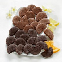 Schokoladen-Apfelsinen- und Zitronenschnitten