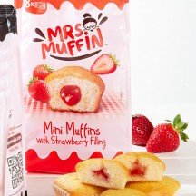 Mrs. Muffin Gefüllte Mini-Muffins Erdbeere