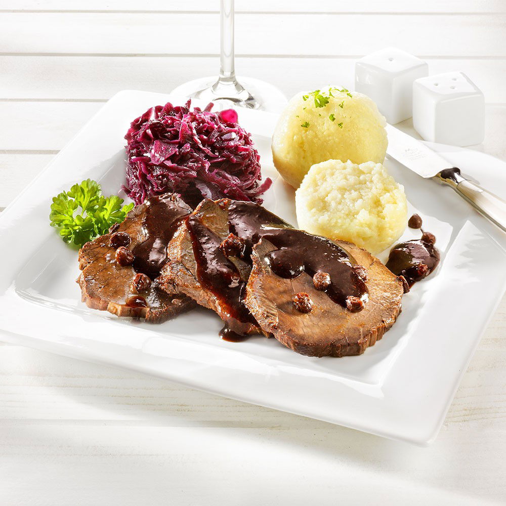 Sauerbraten in feiner Bratensauce