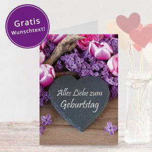 Grußkarte Alles Liebe zum Geburtstag