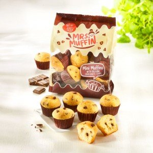 Mrs. Muffin Mini-Muffins mit Schokoladen-Chips
