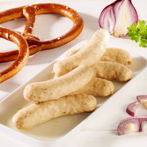 Thalheimer Saure Bratwürste in feinem Zwiebelsud