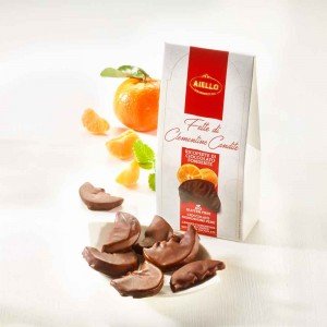 Kandierte Clementinenscheiben in Zartbitterschokolade Bio