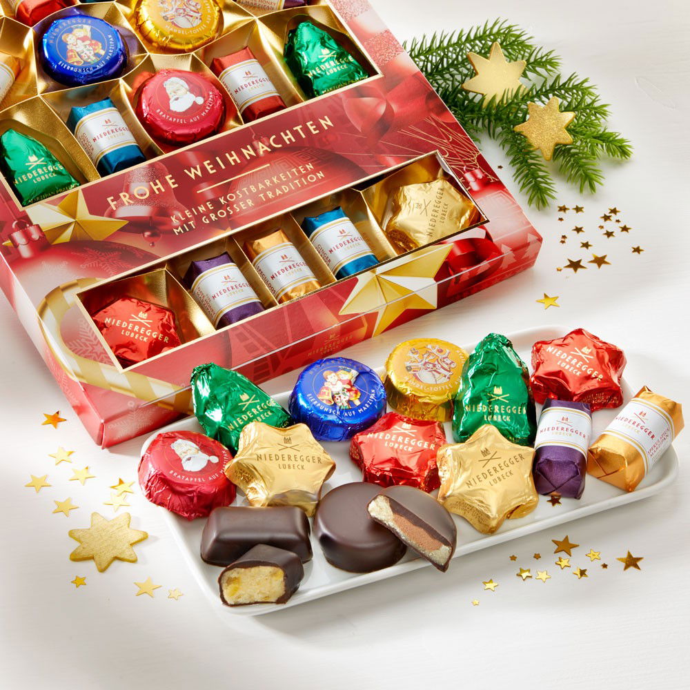 Niederegger Marzipanerie "Frohe Weihnachten"