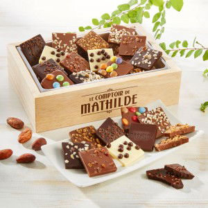 Le Comptoir de Mathilde Napolitains in Holzkiste