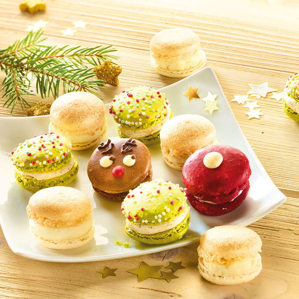 Weihnachts-Macarons