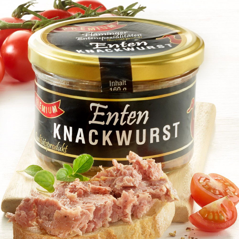 Enten-Knackwurst im Glas