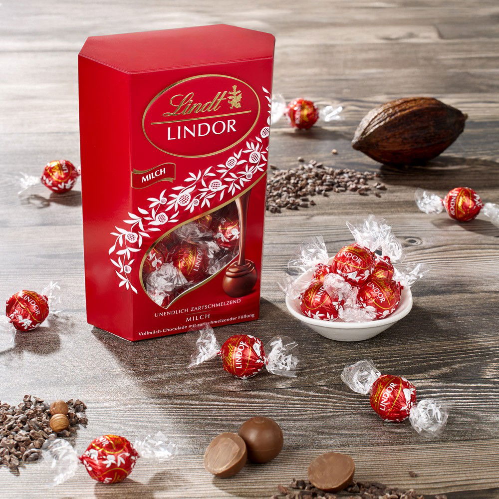 Lindt Lindor Cornet Schokoladen-Kugeln Milch