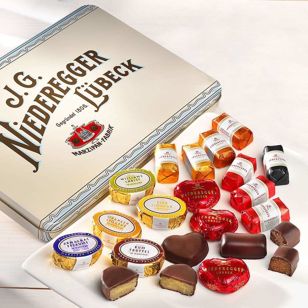 Niederegger Nostalgiedose Marzipan-Sortiment