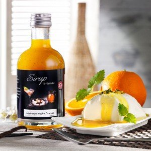 Sirup mit mallorquinischen Orangen & Tahiti Vanille