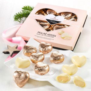Niederegger Pralinen Marc de Champagne Herzen