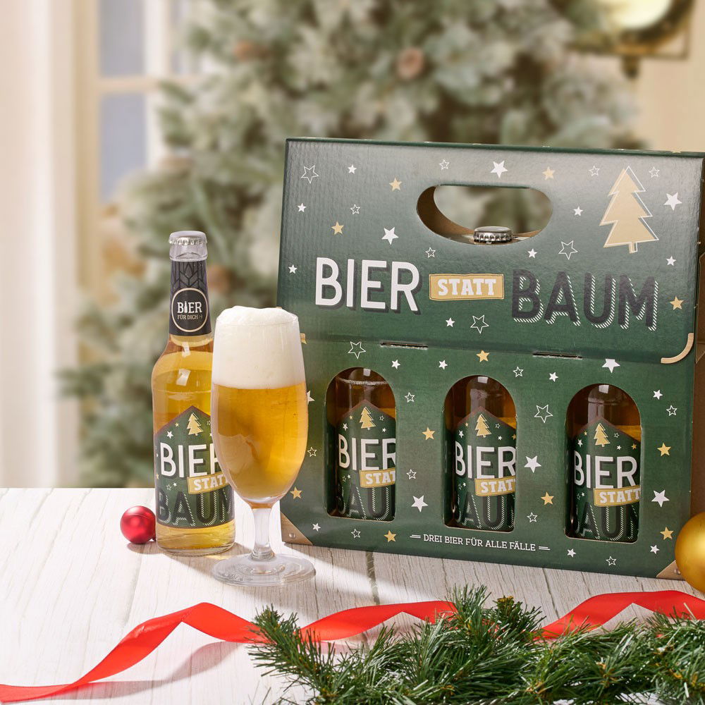 Männerkoffer "Bier statt Baum" Set