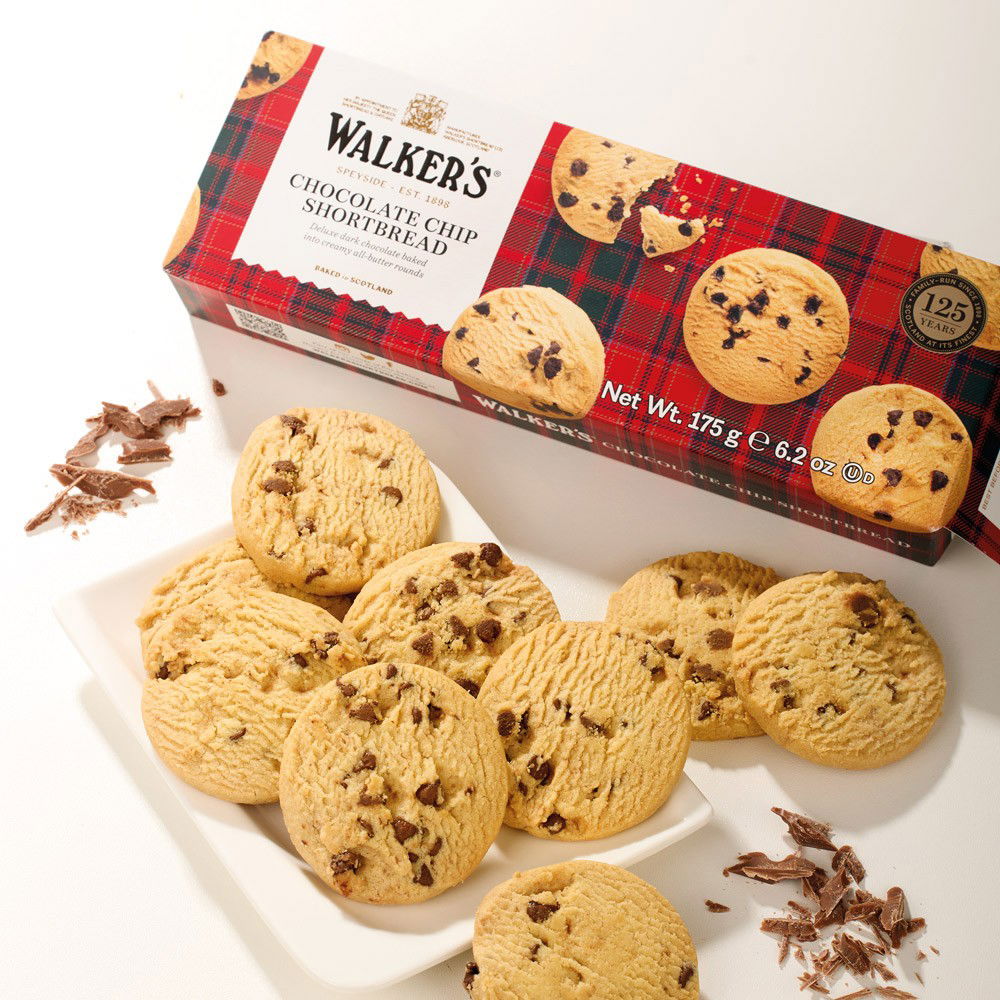 Walkers Shortbread Chocolate Chip mit Schokoladenstückchen