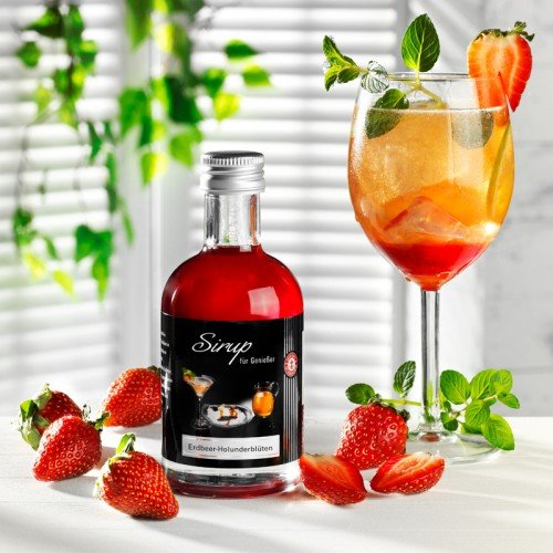 Sirup Erdbeer-Holunderblüte | Schrader Genussversand