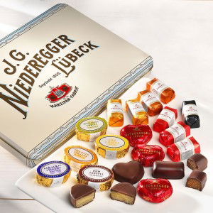 Niederegger Nostalgiedose Marzipan Sortiment