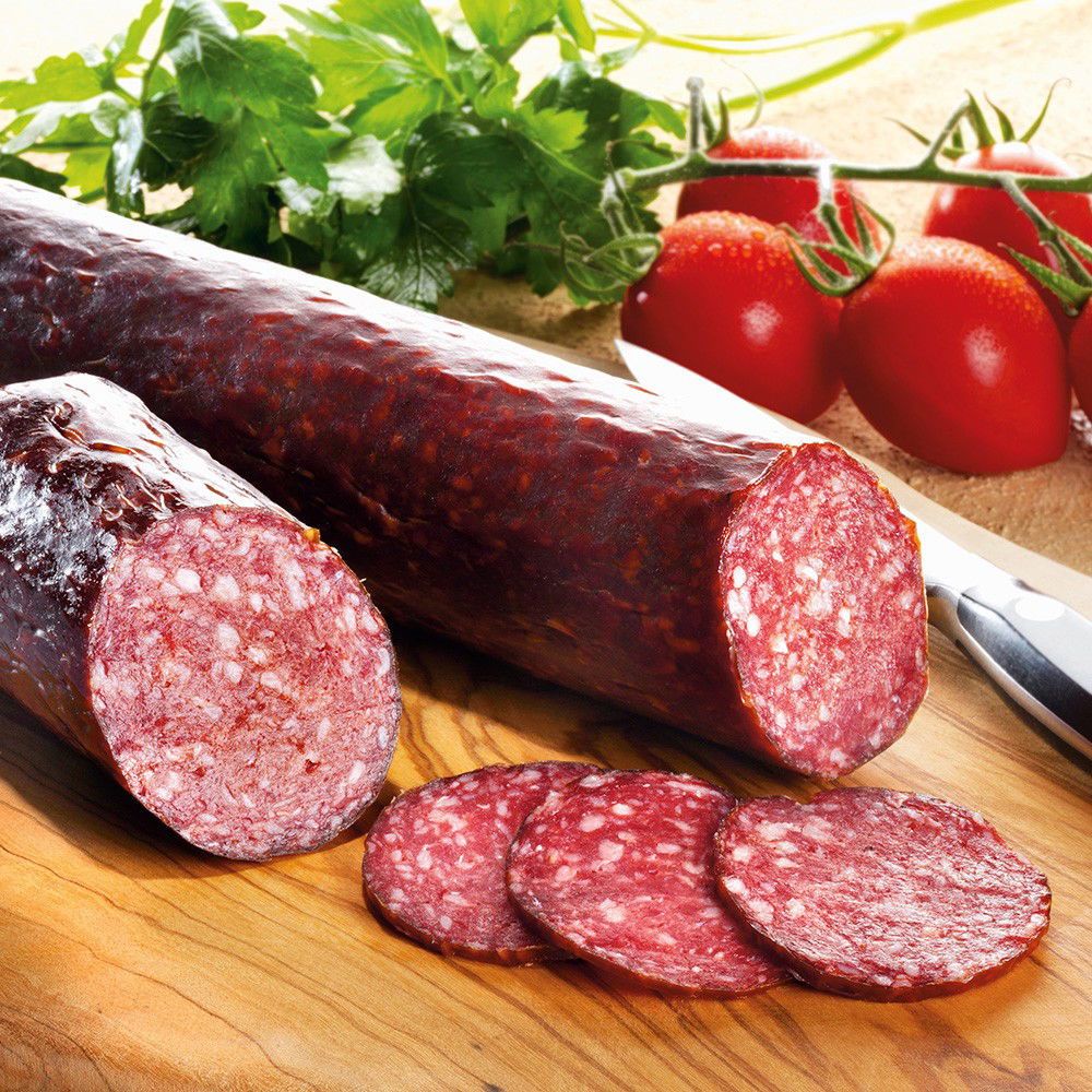 Straußensalami, im Stück