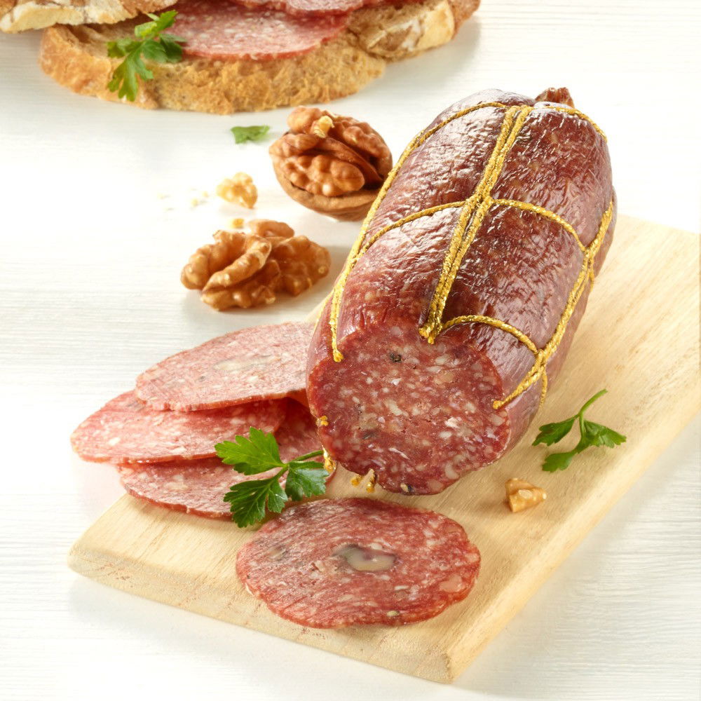 Mecklenburger Landpute Puten-Salami mit Walnuss Bio, im Stück