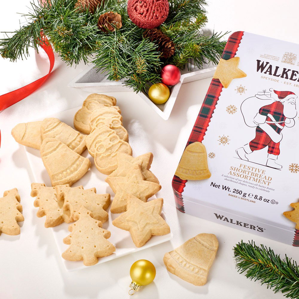 Walkers Festliches Shortbread-Sortiment Santa