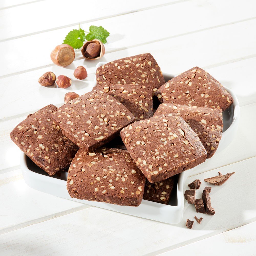 Dolciamari Schokoladengebäck mit Haselnussstückchen