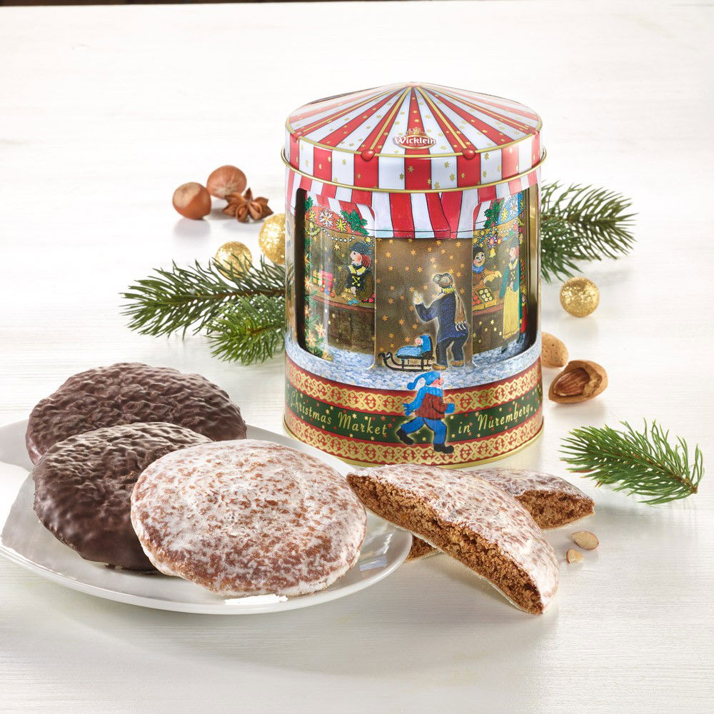 Nürnberger Oblaten-Lebkuchen in Spieluhrdose