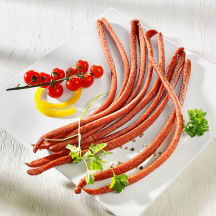 Salami Küsten Peitschen aus Schweinefleisch