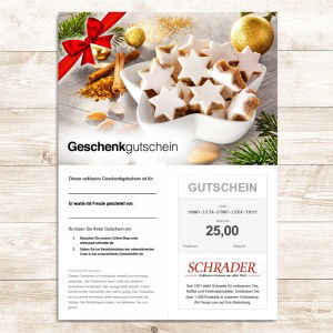 Gutschein "Weihnachten" über 25,00 €