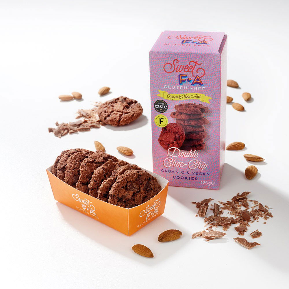 Island Bakery Double Choc Chip Cookies Bio, vegan