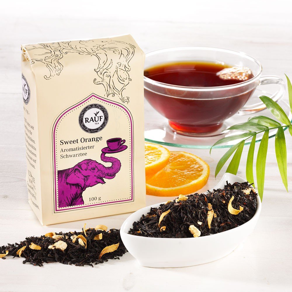 Rauf Tee aromatisierter schwarzer Tee Sweet Orange