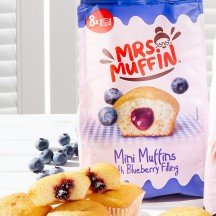 Mrs. Muffin Gefüllte Mini-Muffins Blaubeere