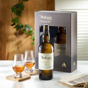 Whisky Port Askaig 8 Jahre mit 2 Gläsern
