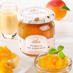 Fruchtaufstrich Pfirsich mit Eierlikör