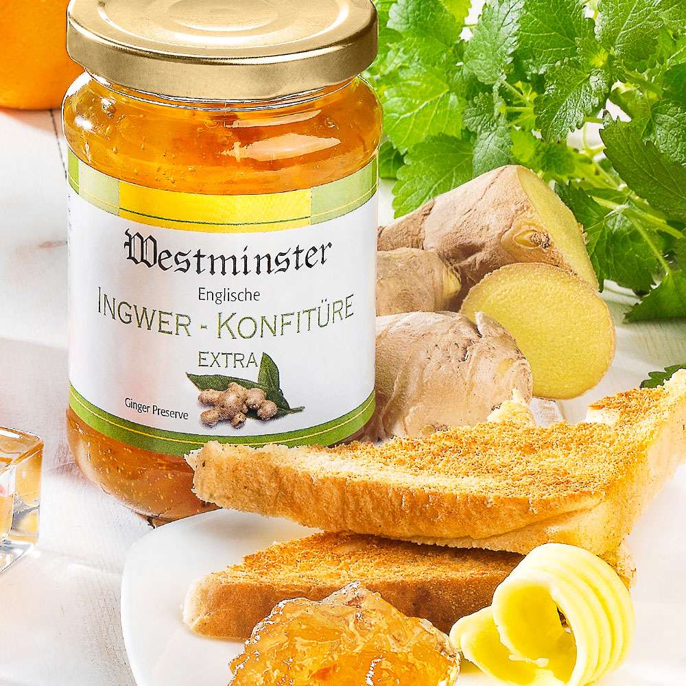 Ingwermarmelade kaufen | Ingwer Konfitüre von Schrader